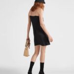 CREPE SATIN MINI DRESS