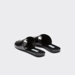 BRUSHED LEATHER SLIDES
