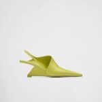 RUNWAY BRUSHED LEATHER SLINGBACK PUMPS