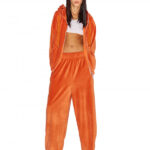 VELOUR TRACKSUIT PANTS