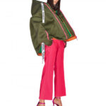 FLARED NEOPRENE PANTS