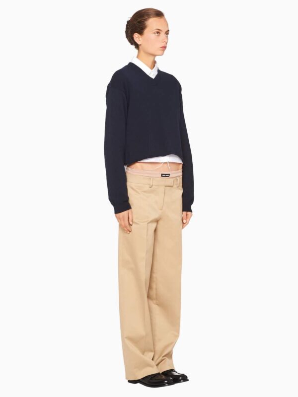 CHUNO PANTS WITH EMBROIDERED LOGO