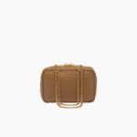LOGO EMBOSSED LEATHER TOP HANDLE BAG