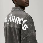 BLACK LOGO DENIM JACKET