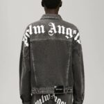BLACK LOGO DENIM JACKET