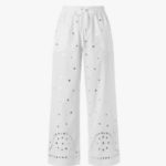 MIRRORS EMBROIDERED TROUSERS