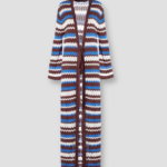 ZIG ZAG LONG CARDIGAN