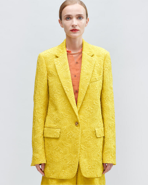 JACQUARD LOOSE BLAZER
