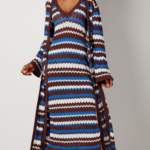 ZIG ZAG LONG CARDIGAN