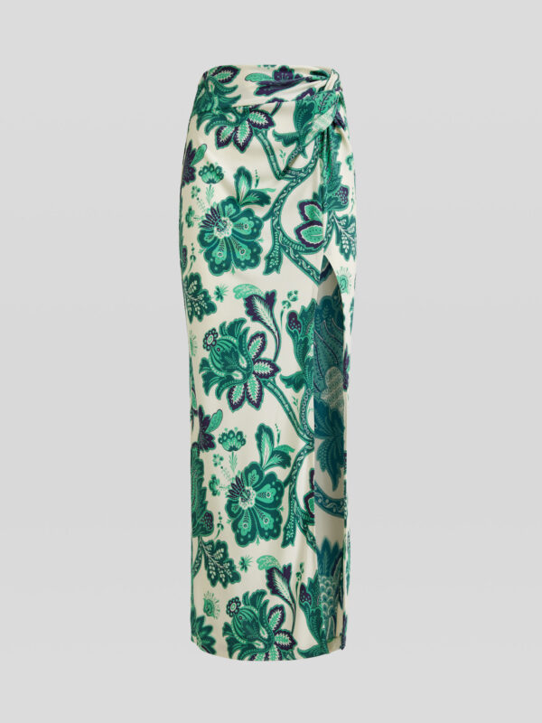 SARONG SKIRT WITH TREE OF LIFE PRINT