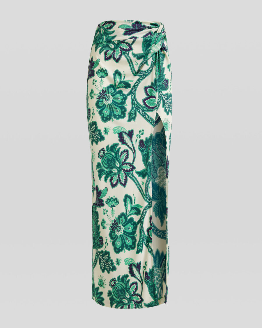 SARONG SKIRT WITH TREE OF LIFE PRINT