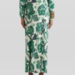 SARONG SKIRT WITH TREE OF LIFE PRINT