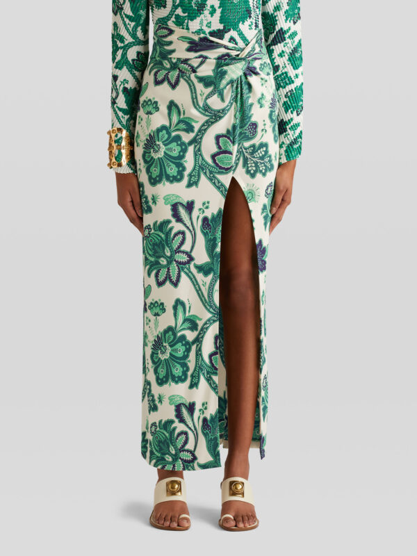 SARONG SKIRT WITH TREE OF LIFE PRINT
