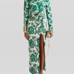 SARONG SKIRT WITH TREE OF LIFE PRINT