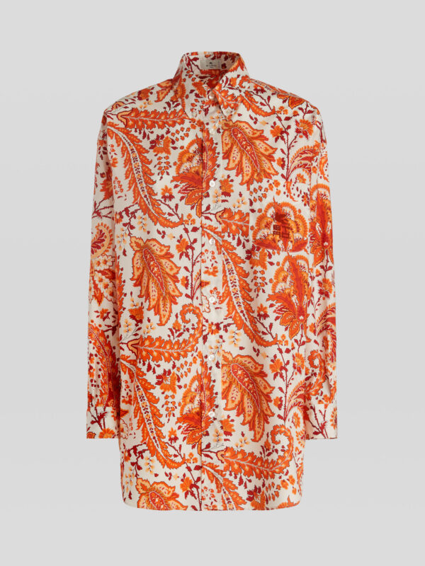 GE01 FLORAL PAISLEY SHIRT WITH ETRO CUBE LOGO