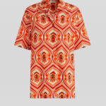 GEOMETRIC PRINT SHORT-SLEEVED SHIRT