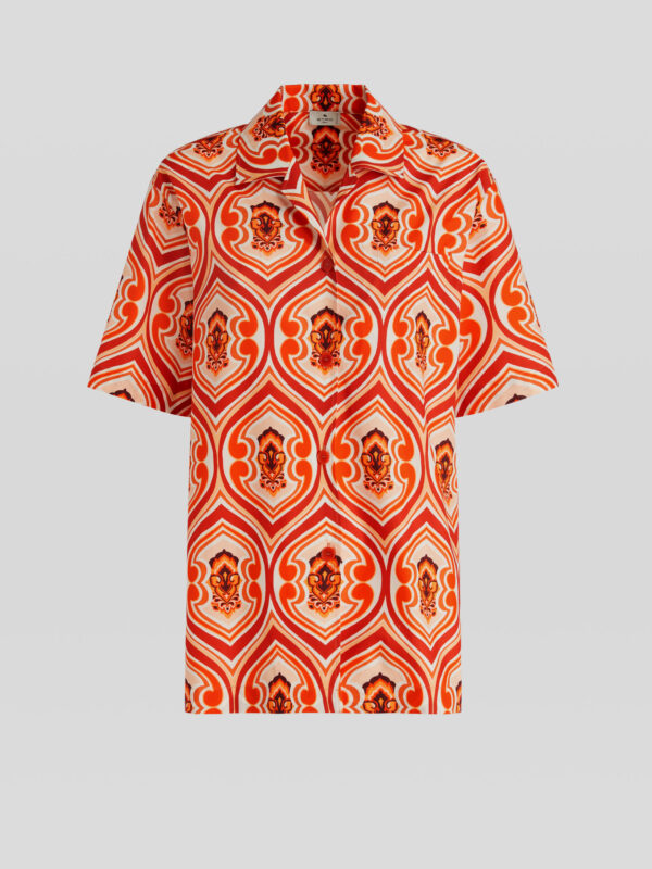 GEOMETRIC PRINT SHORT-SLEEVED SHIRT