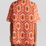 GEOMETRIC PRINT SHORT-SLEEVED SHIRT