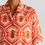 GEOMETRIC PRINT SHORT-SLEEVED SHIRT