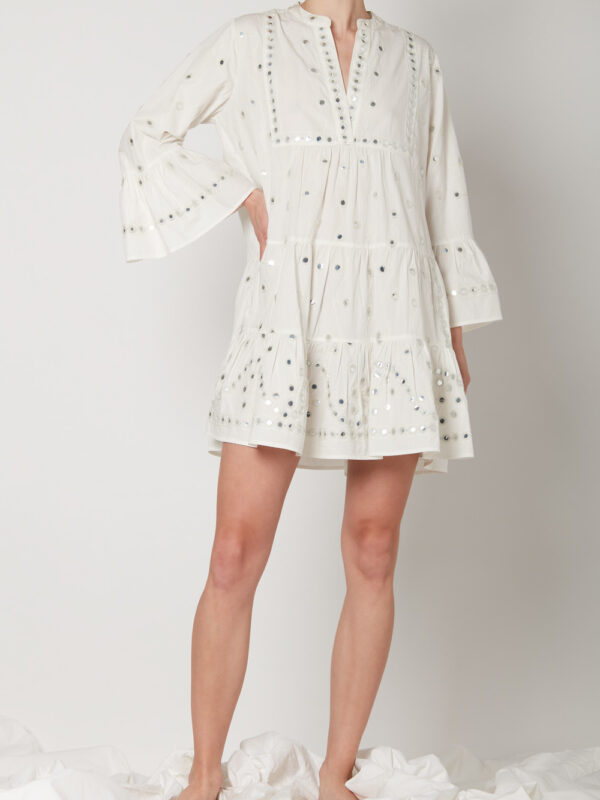 MIRRORS EMBROIDERED KAFTAN