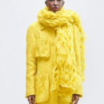 BRAIDED SILK ORGANZA OVERSIZED SCARF
