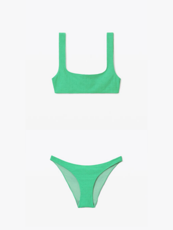 LOGO JERSEY TEXTURED BIKINI