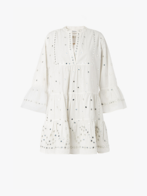 MIRRORS EMBROIDERED KAFTAN