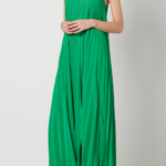 PLISSE' LONG DRESS