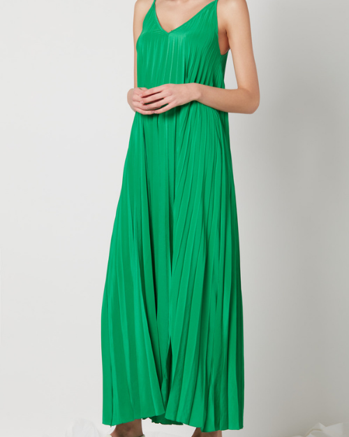 PLISSE' LONG DRESS