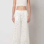 MIRRORS EMBROIDERED TROUSERS