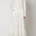 MIRRORS EMBROIDERED SKIRT
