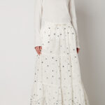 MIRRORS EMBROIDERED SKIRT