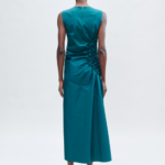 DRAPED RUCHED DRESS