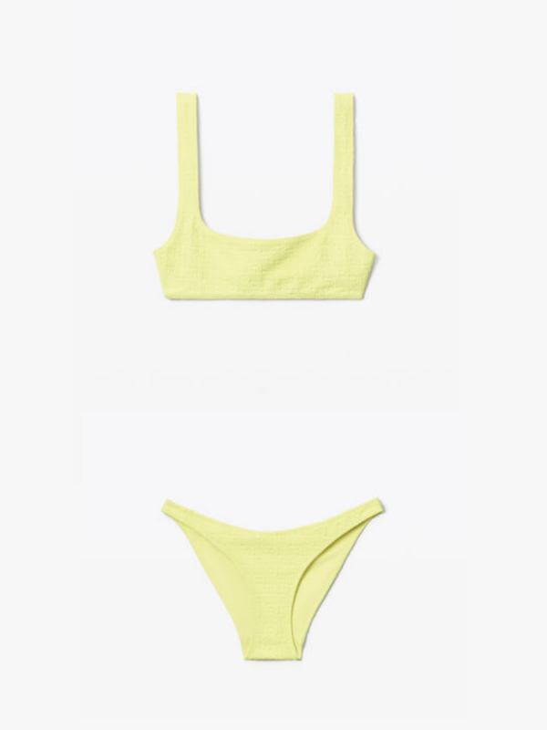 LOGO JERSEY TEXTURED BIKINI
