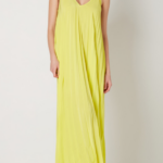 PLISSE' LONG DRESS