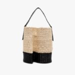 RAFFIA BUCKET BAG
