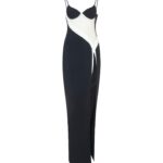 TULLE INSERT CONTRAST GOWN