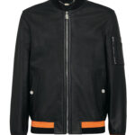 LEATHER BOMBER JACKET