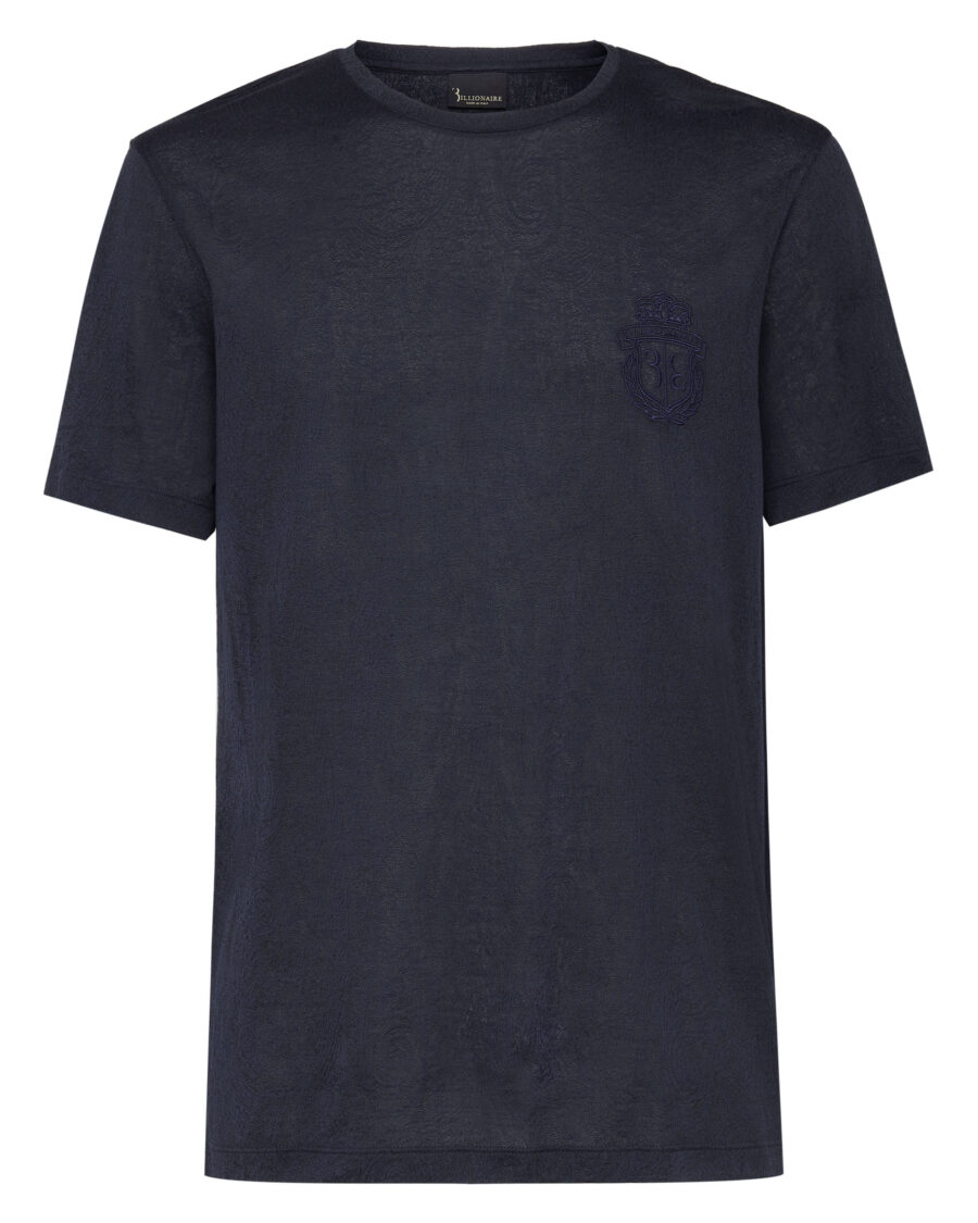 CREWNECK JACQUARD TEE