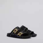 TROMPE L'ŒIL JACQUARD TWO-STRAP SLIDE