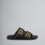 TROMPE L'ŒIL JACQUARD TWO-STRAP SLIDE