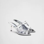 LOGO PRINT PLEXIGLASS MULES