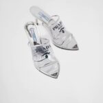 LOGO PRINT PLEXIGLASS MULES