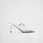 LOGO PRINT PLEXIGLASS MULES
