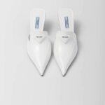 BRUSHED LEATHER MULES