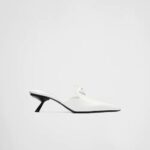 BRUSHED LEATHER MULES