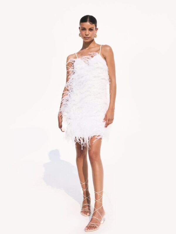 ZARIAH FEATHER DRESS