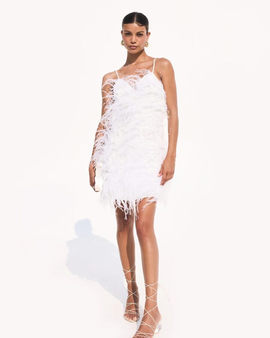 ZARIAH FEATHER DRESS