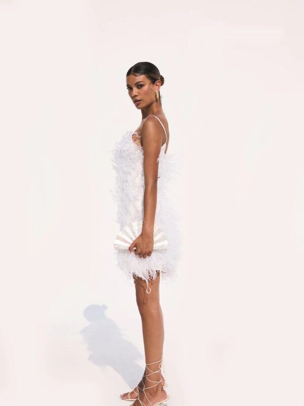 ZARIAH FEATHER DRESS