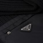 RE NYLON GABARDINE AND WOOL SCARF